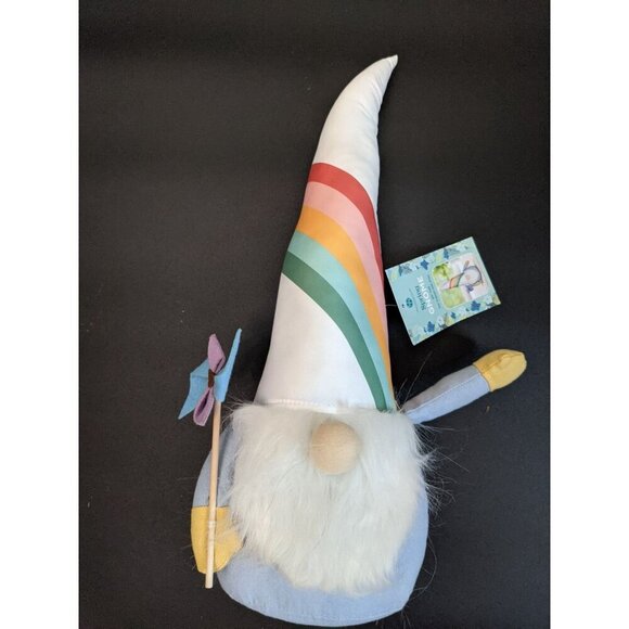 Huntington Home spring gnome rainbow blue  20" Indoor use - Picture 4 of 9